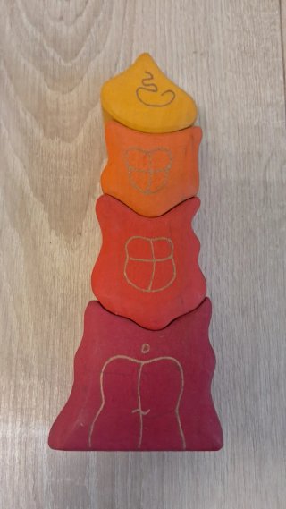 Blocchi di Costruzione Montessori in Legno