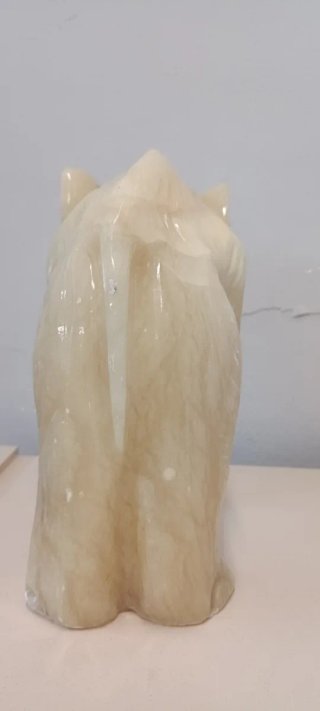 Elefante de Mármol Beige Transparente