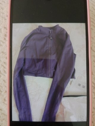 Chaqueta Crop Top Morada Shein Talla Única
