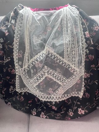 Traje Huertana Clásico Negro y Rosa