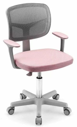 Costway Silla de oficina ajustable HY10252PK rosa