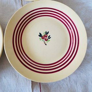 4 Platos Gien Vintage Cerámica Francesa
