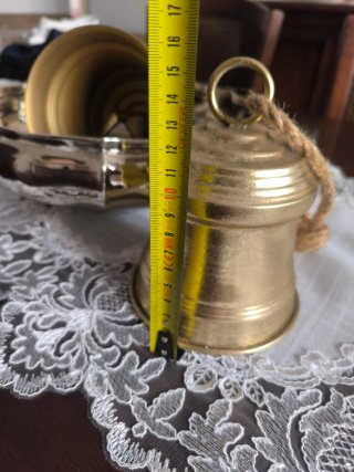 Set 8 campane metallo vintage