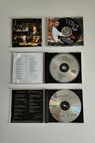 Lote 3 CDs Música Clásica: Verdi, Strauss, Tenores