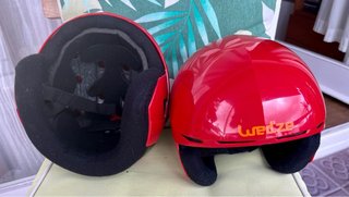 Pack 2 Cascos Esquí Infantil Rojos con Recambios