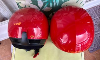 Pack 2 Cascos Esquí Infantil Rojos con Recambios