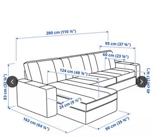 Sofá 3 plazas con chaiselongue