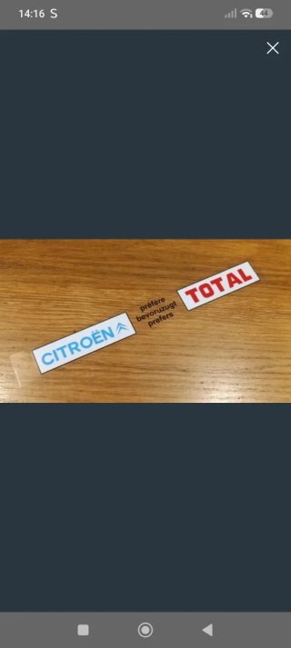 Pegatina Citroën & Total