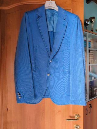 Giacca uomo leggera Massimo Rebecchi azzurra