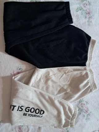 Pantaloni tuta bicolori