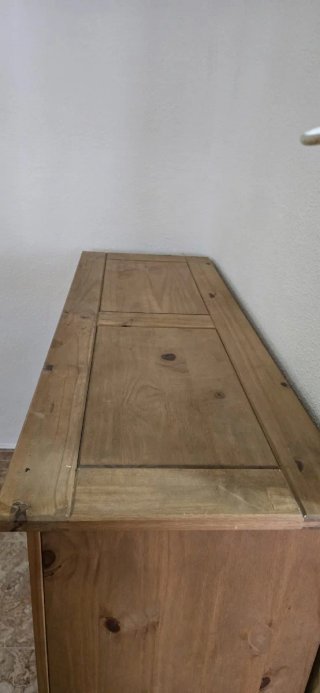 Cómoda de pino con 6 cajones