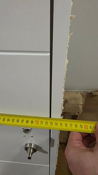 Puerta blanca 72.5 cm