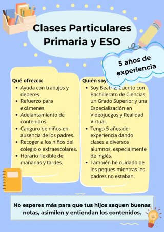 Clases particulares a domicilio
