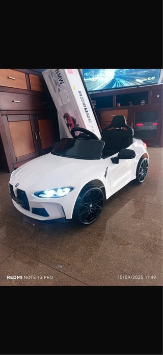 Coche Eléctrico Infantil BMW Blanco