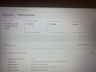 HP EliteBook 840 G6 i5 16GB RAM 240GB SSD