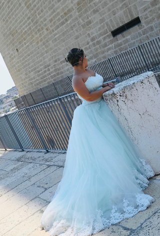 Abito da sposa tiffany con pizzo
