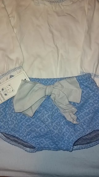 Conjunto bebé unisex lazo