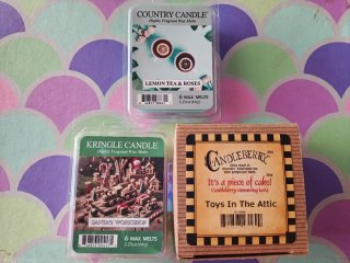 Set 3 wax melts vari marchi senza qualche quadrett