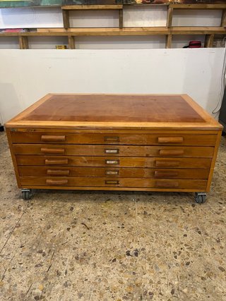 Mueble Planero Antiguo Madera