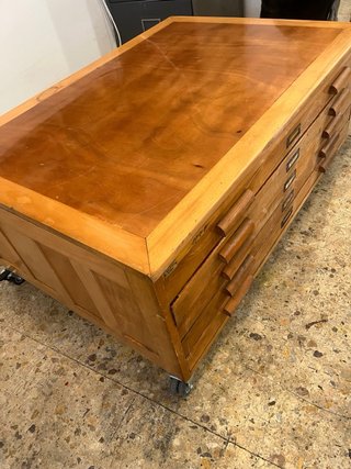Mueble Planero Antiguo Madera