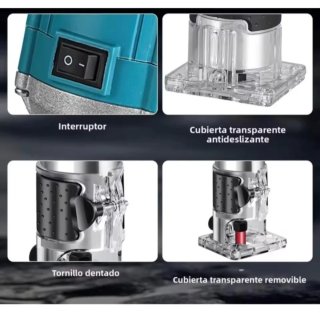 Fresadora Eléctrica 15 Fresas Madera