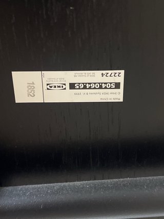 2 Taburetes  altos Ikea madera y metal negro