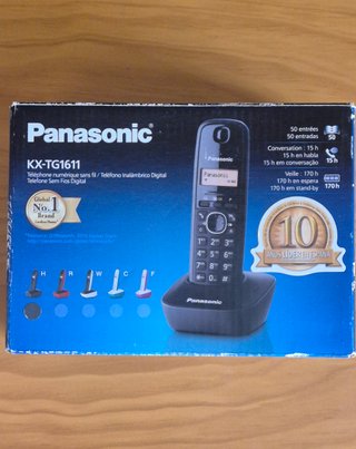 Teléfono Inalámbrico Panasonic KX-TG1611 Negro