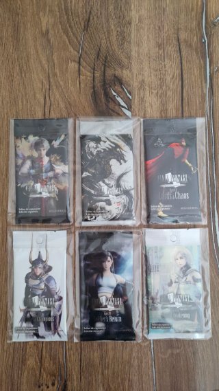 Colección completa de sobres Final Fantasy TCG