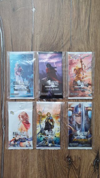 Colección completa de sobres Final Fantasy TCG