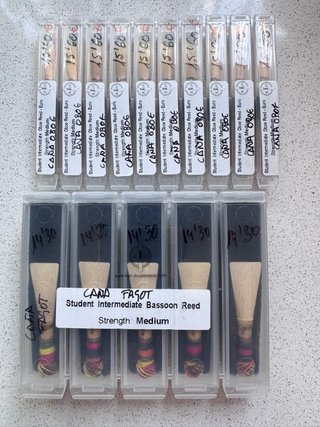 Cañas de fagot y oboe nuevas