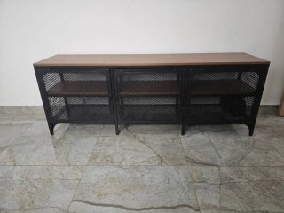 Mueble TV Industrial Madera y Metal