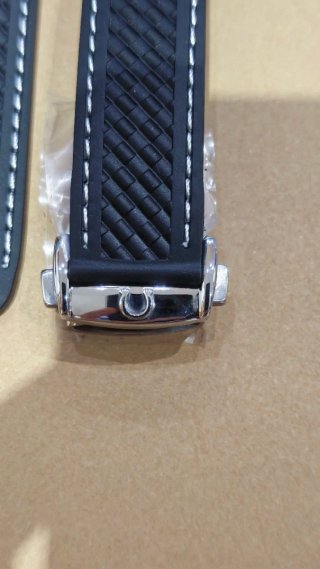 Correa Caucho Omega Seamaster 20mm Negra