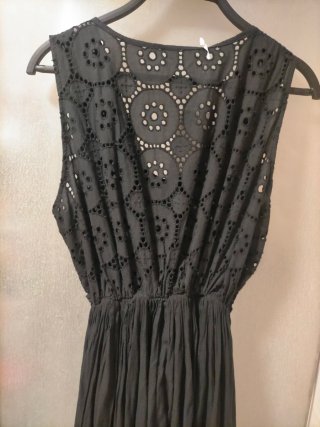 Vestido negro Blu Royal ,verano talla única