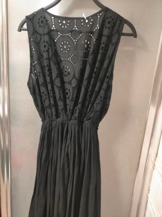 Vestido negro Blu Royal ,verano talla única