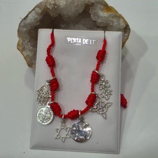 Pulsera 7 Nudos Plata 925 Amuletos