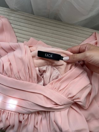 Vestido largo rosa para eventos Usado solo una vez