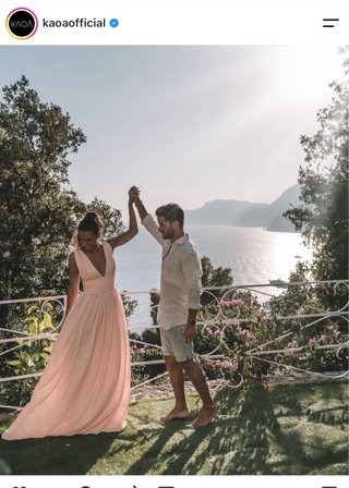 Vestido largo rosa para eventos Usado solo una vez