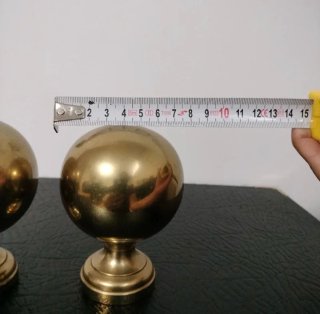 Pomos de acero decorativos (2 unidades)