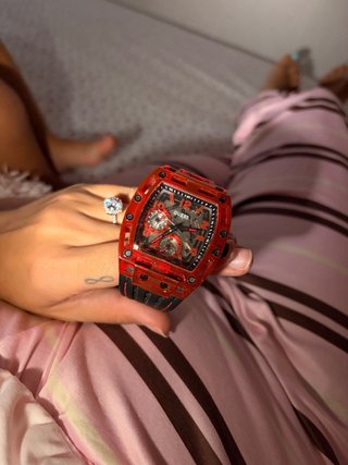 Reloj Guess Hombre Negro y Rojo