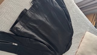 Chaqueta Piel Biker Zara Negra