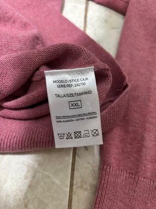 Jersey Roberto Verino Rosa Talla XXL