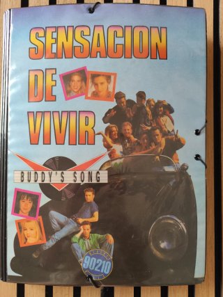 Carpeta original sensación de Vivir. Año 1992