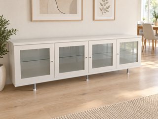 Aparador IKEA Bestå Cristal Blanco