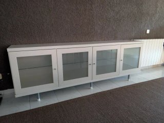 Aparador IKEA Bestå Cristal Blanco