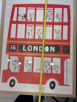 Cuadro Bus Londres 73x53 cms