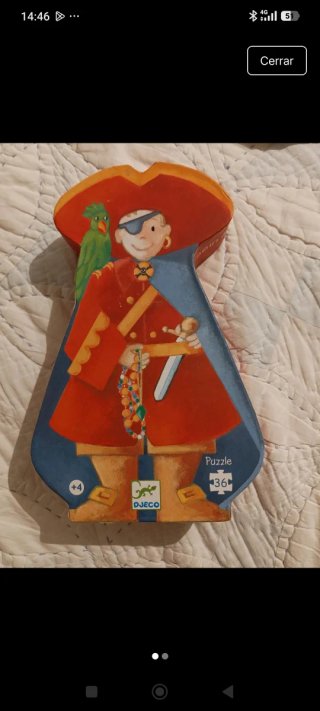 Puzzle Djeco Pirata 36 piezas +4 años