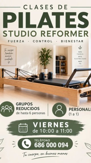 Clases de pilates estudio maquinas