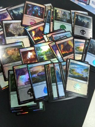 60 Tierras Foil Magic The Gathering