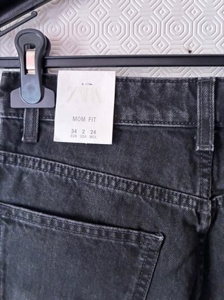 Jeans Zara neri vita alta