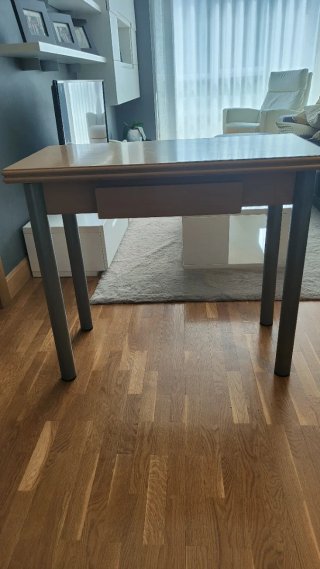Mesa de cocina plegable 90x45/90x90
